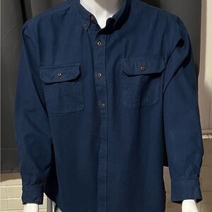 RedHead Men's Navy Long-Sleeve Button-Down Shirt